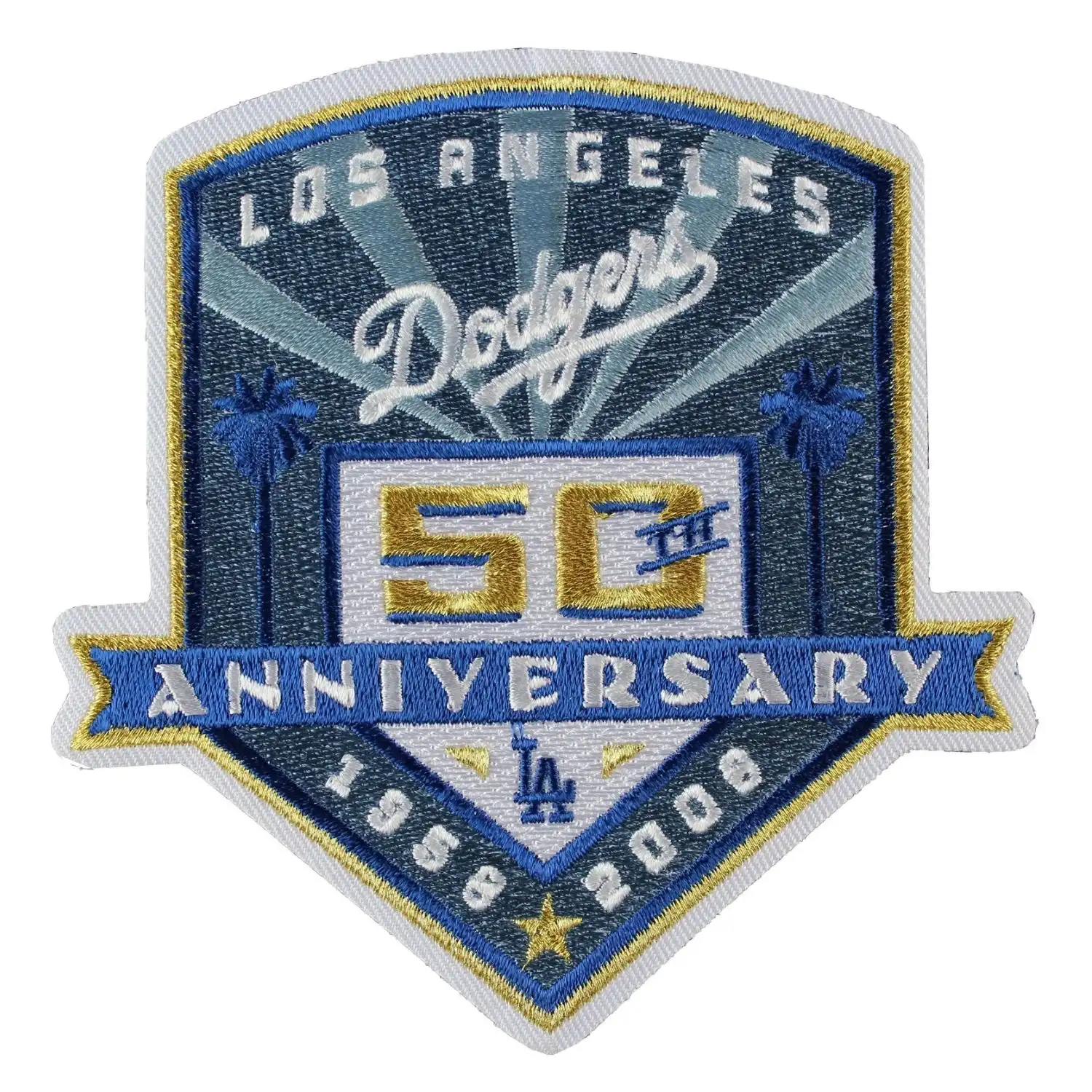 LA Dodgers 50th Anniversary Patch