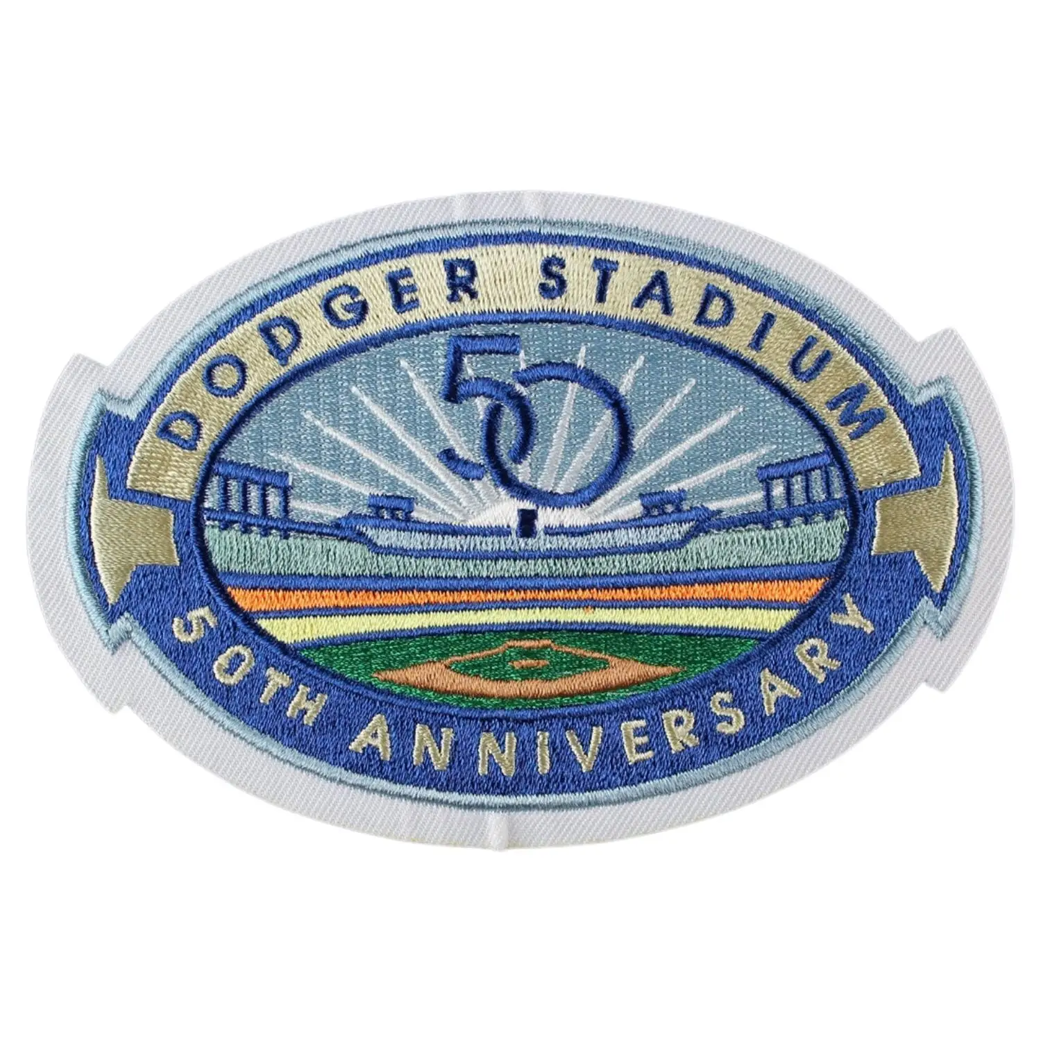 2012 los angeles dodgers ‘dodger stadium 50th anniversary’ season jersey sleeve patch