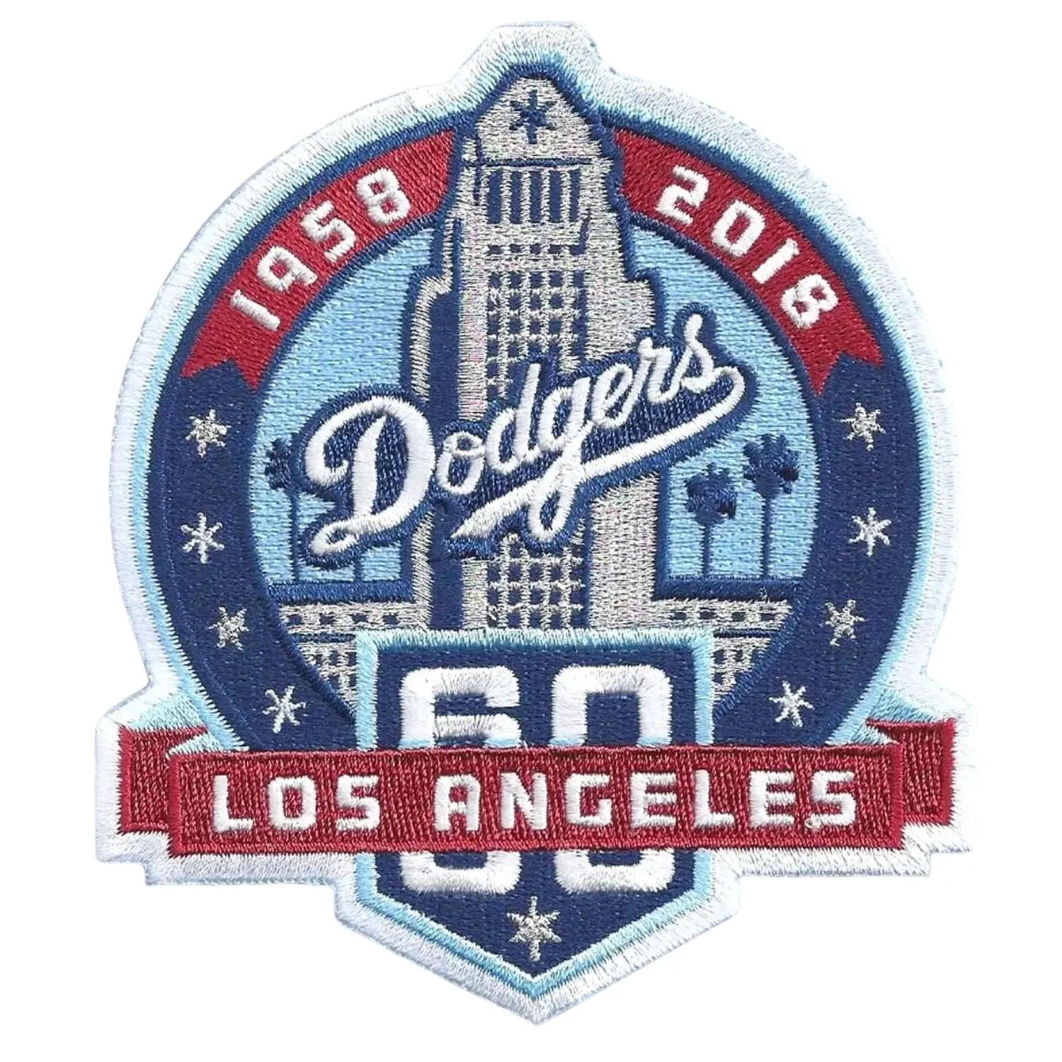 Los Angeles Dodgers 60th Anniversary Patch
