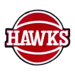 Atlanta Hawks Retro Style HAWKS Round Patch