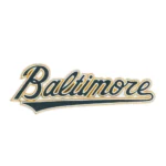 Baltimore Orioles Script Wordmark Patch