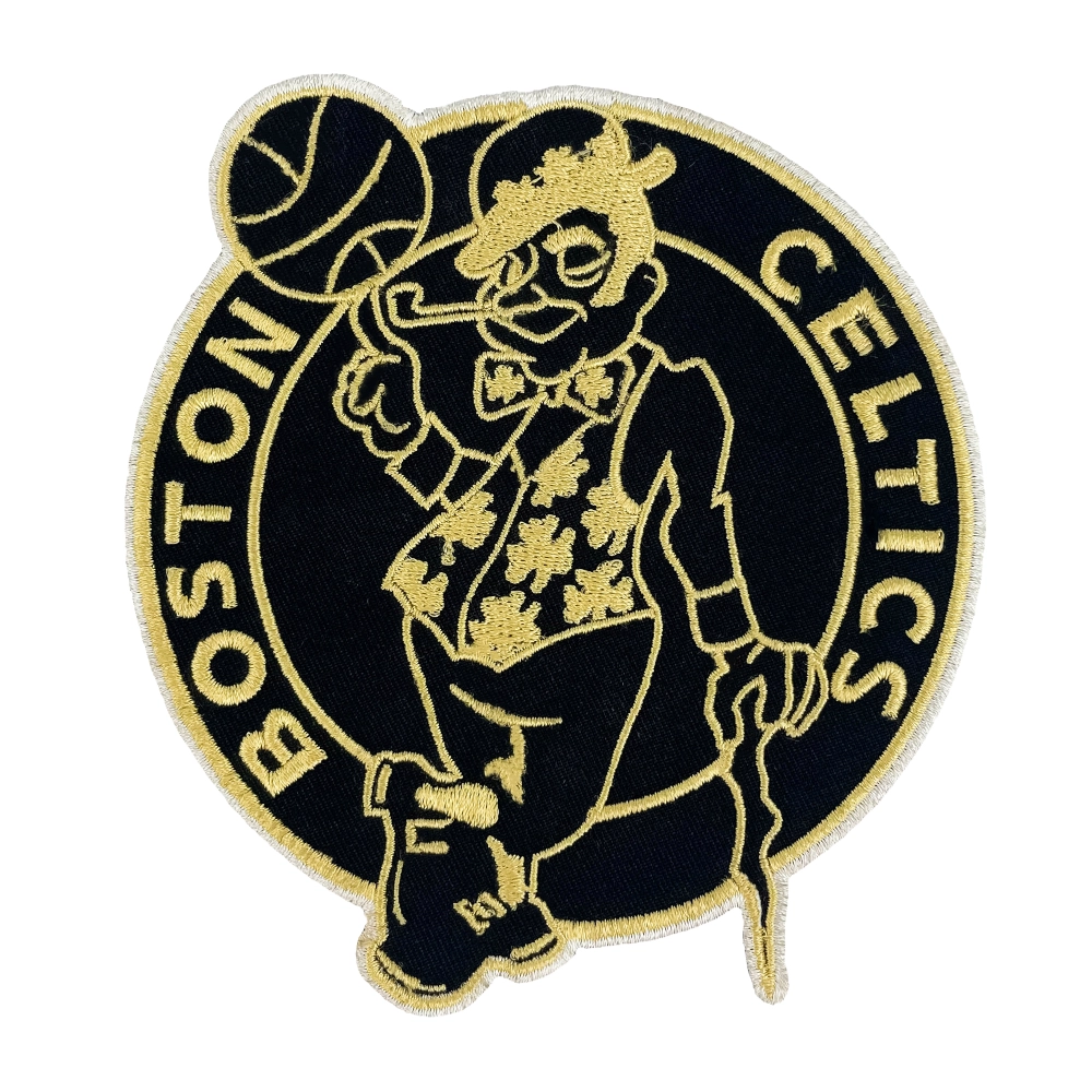 Boston Celtics Gold/Black Leprechaun Logo Patch