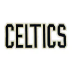 Boston CELTICS Black/Gold Embroidered Wordmark Patch
