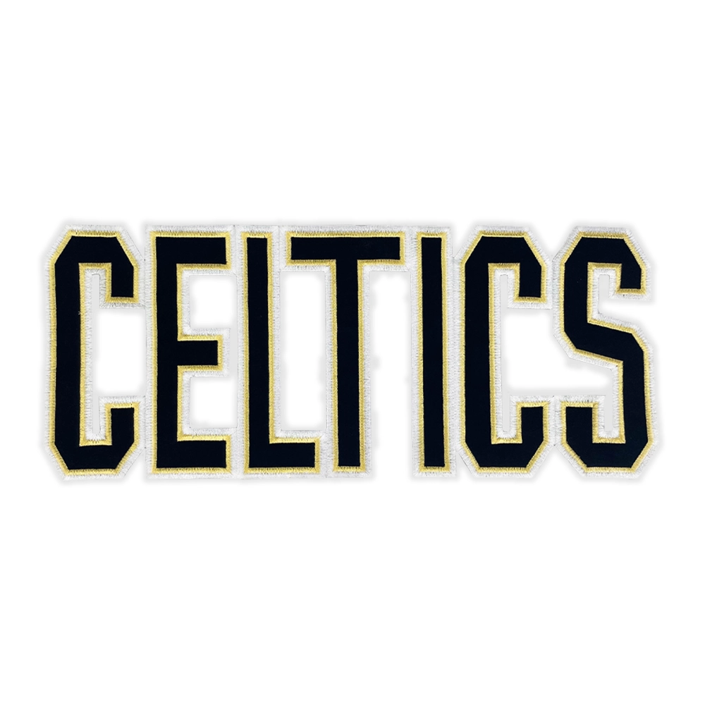 Boston CELTICS Black/Gold Wordmark Patch