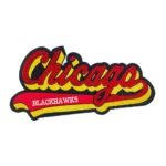 Chicago Blackhawks 3D Primary Text Logo Patch