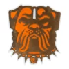 Cleveland Browns Dawg Bulldog Mascot Head Patch