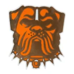 Cleveland Browns Dawg Bulldog Mascot Head Patch