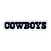 Dallas Cowboys Text Black "COWBOYS" Wordmark Patch