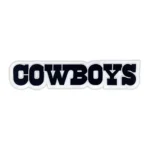 Dallas Cowboys Text Black "COWBOYS" Wordmark Patch