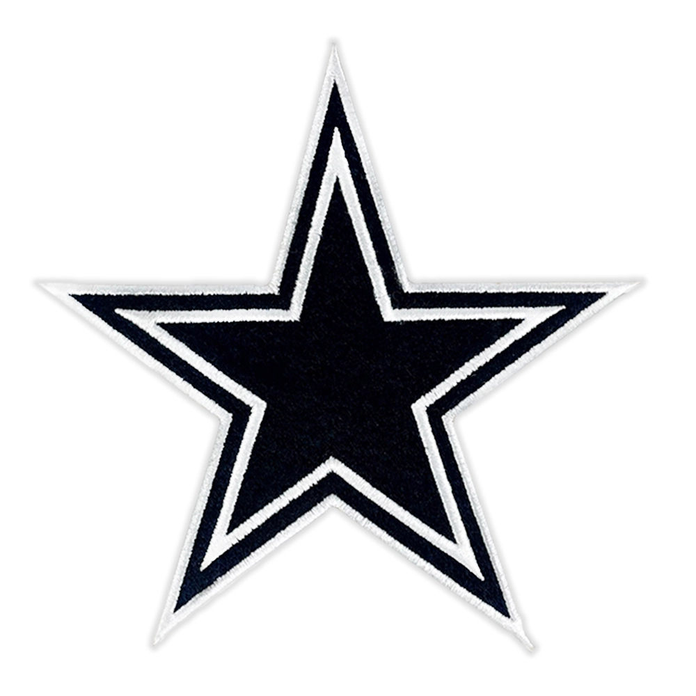 Dallas Cowboys Black Star Logo Patch