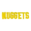 Denver Nuggets NUGGETS Letters Yellow Patch
