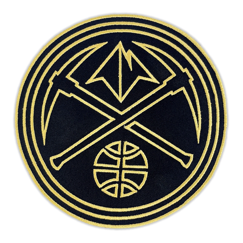 Denver Nuggets Crossed Pickaxes and Basketball Patch