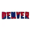 Denver Nuggets Red/Blue Text Patch