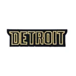 Detroit Piston Black/Gold Letters Patch