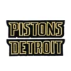 Pistons Detroit Script Black/Gold Patch