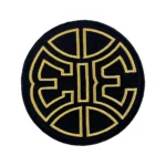 Detroit Pistons "313" Black/Gold Round Patch