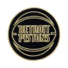 Detroit Pistons Black and Gold Logo Patch