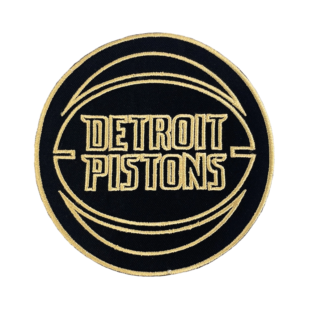 Detroit Pistons Black and Gold Logo Patch