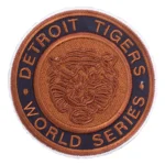 Detroit Tigers World Series Round Brown Patch