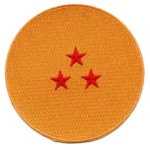 Dragon Ball Z Three Star Dragonball Embroidered Patch