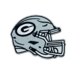 Green Bay Packers G Logo Helmet Black/Silver Patch