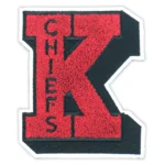 Kansas City Chiefs K Red Embroidered Patch