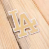 LA Dodgers Varsity Cream Iron-On Badge