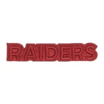 Las Vegas Raiders 3D "RAIDERS" Wordmark Patch