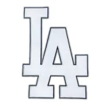Los Angeles Dodgers LA Black Outline Patch