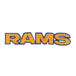 Los Angeles Rams Blue/Orange Varsity Letters Patch