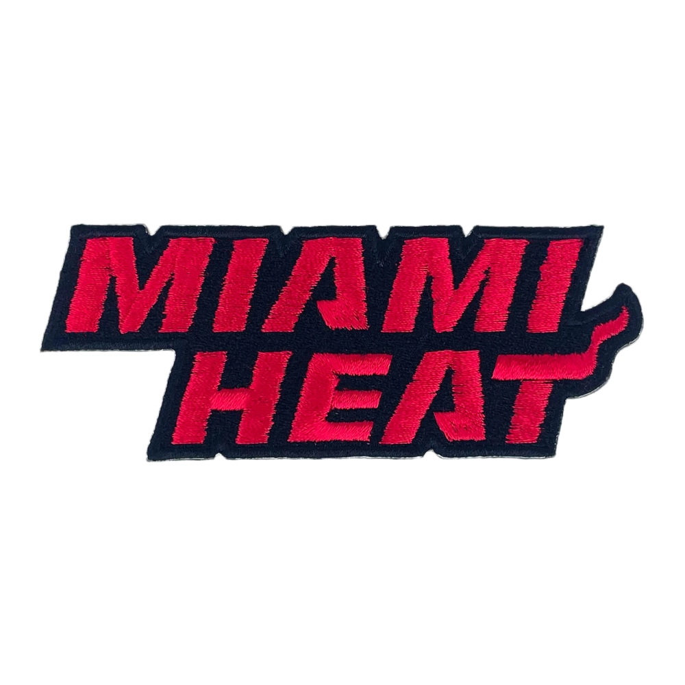 Miami Heat Wordmark Black/Red Patch