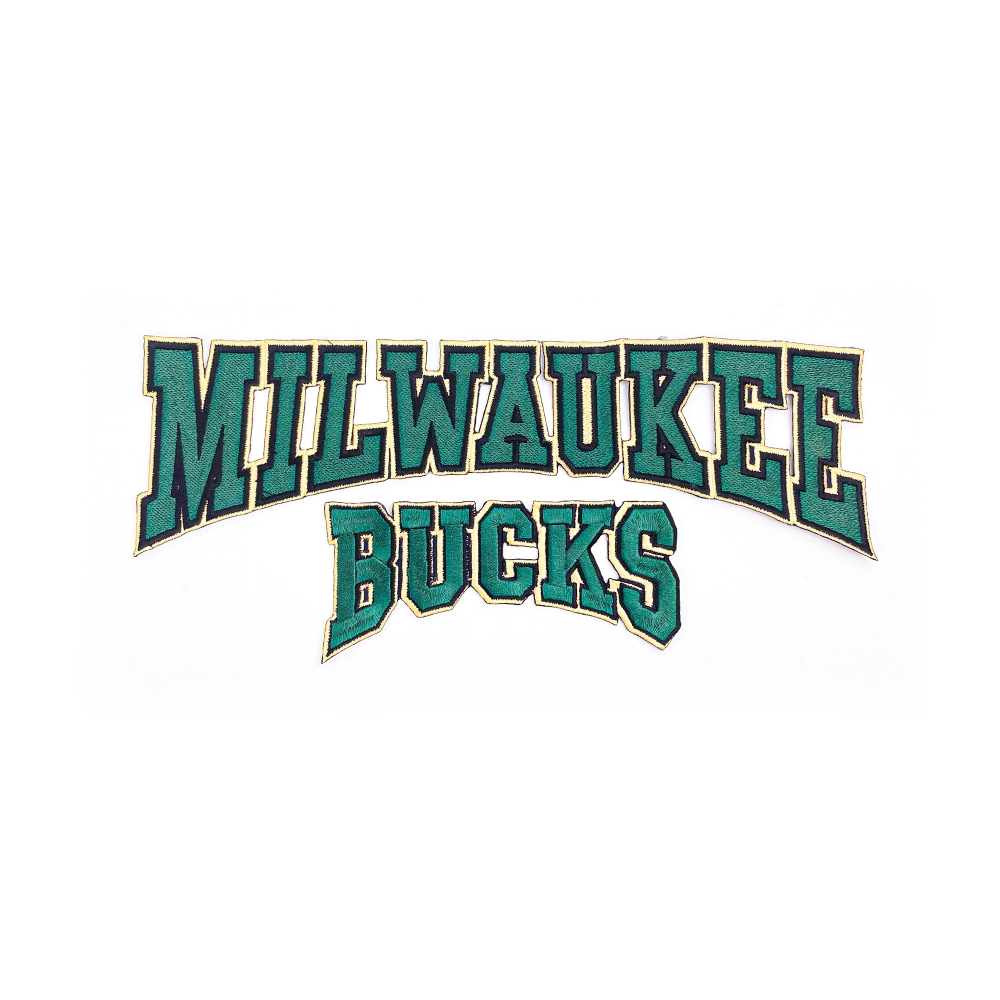 Milwaukee-Milwaukee Bucks Arched Logo Patchbucks