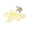 Minnesota Vikings Script Yellow/White Patch