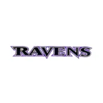 Baltimore Ravens Official Wordmark Logo Patch