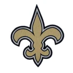 New Orleans Saints Fleur-de-Lis Gold/Black Logo Patch