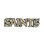 New Orleans Saints Text Gold/Black Patch