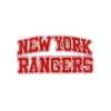 New York Rangers 3D Bold Red and White Arched Embroidered