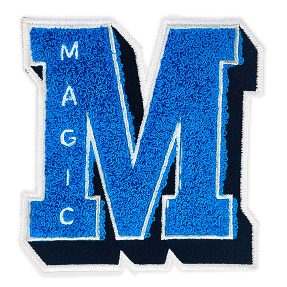 Orlando Magic Blue Varsity Letter "M" Patch