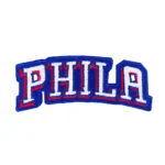Philadelphia 76ers 3D PHILA Embroidered Red/Blue Patch