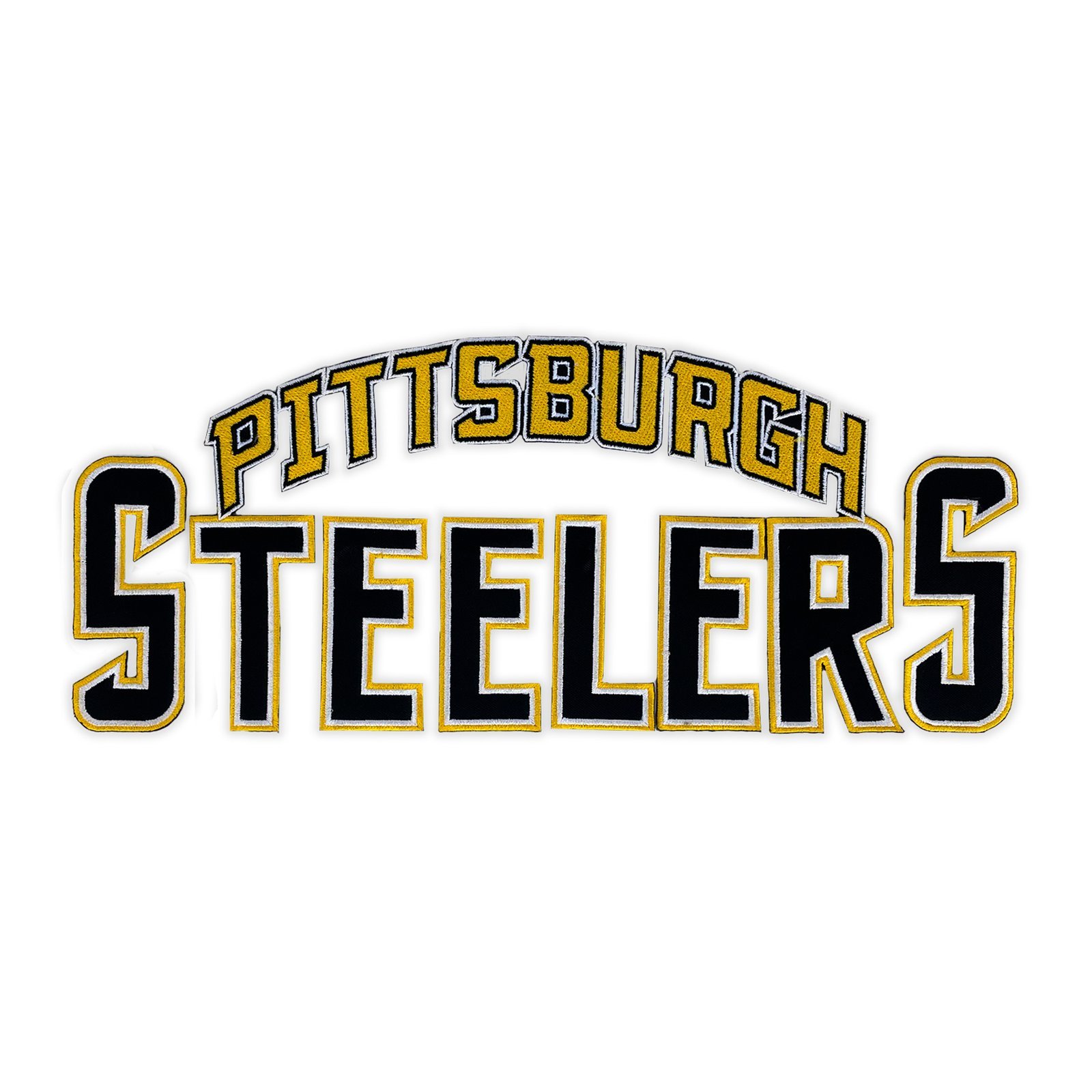 Pittsburgh Steelers Arch Black/Gold Logo Patch