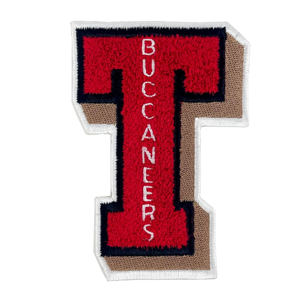 Tampa Bay Buccaneers 3d "T" Letter Patch