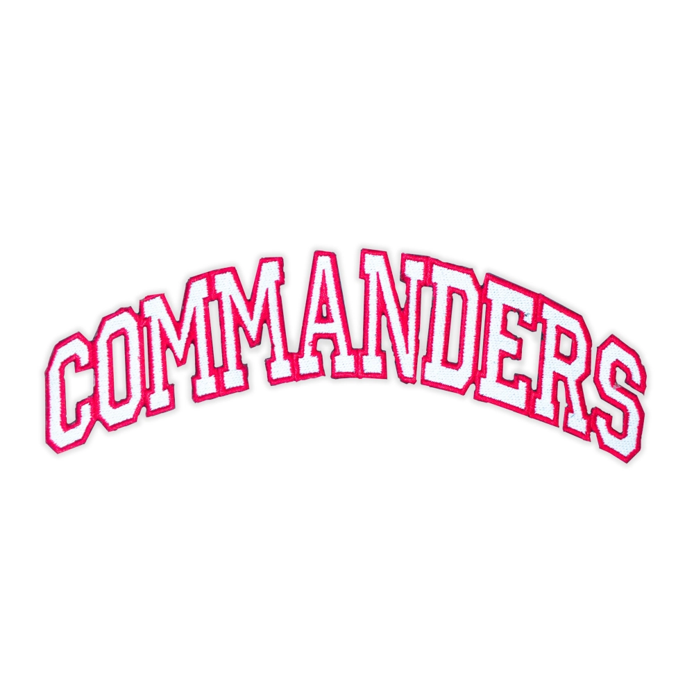 Washington Commanders Pink Arched Wordmark Patch