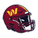 Washington Commanders W Helmet Embroidered Patch