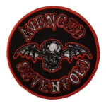 Avenged Sevenfold Red Round Deathbat Patch