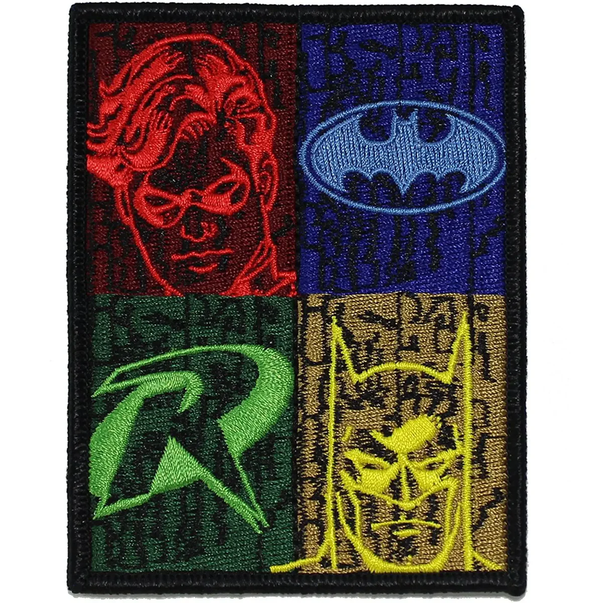 Batman and Robin Quad Logo Patch