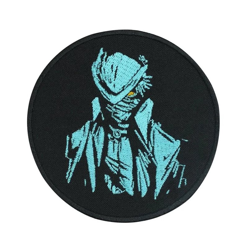 Bloodborne Hunter Round Blue Patch