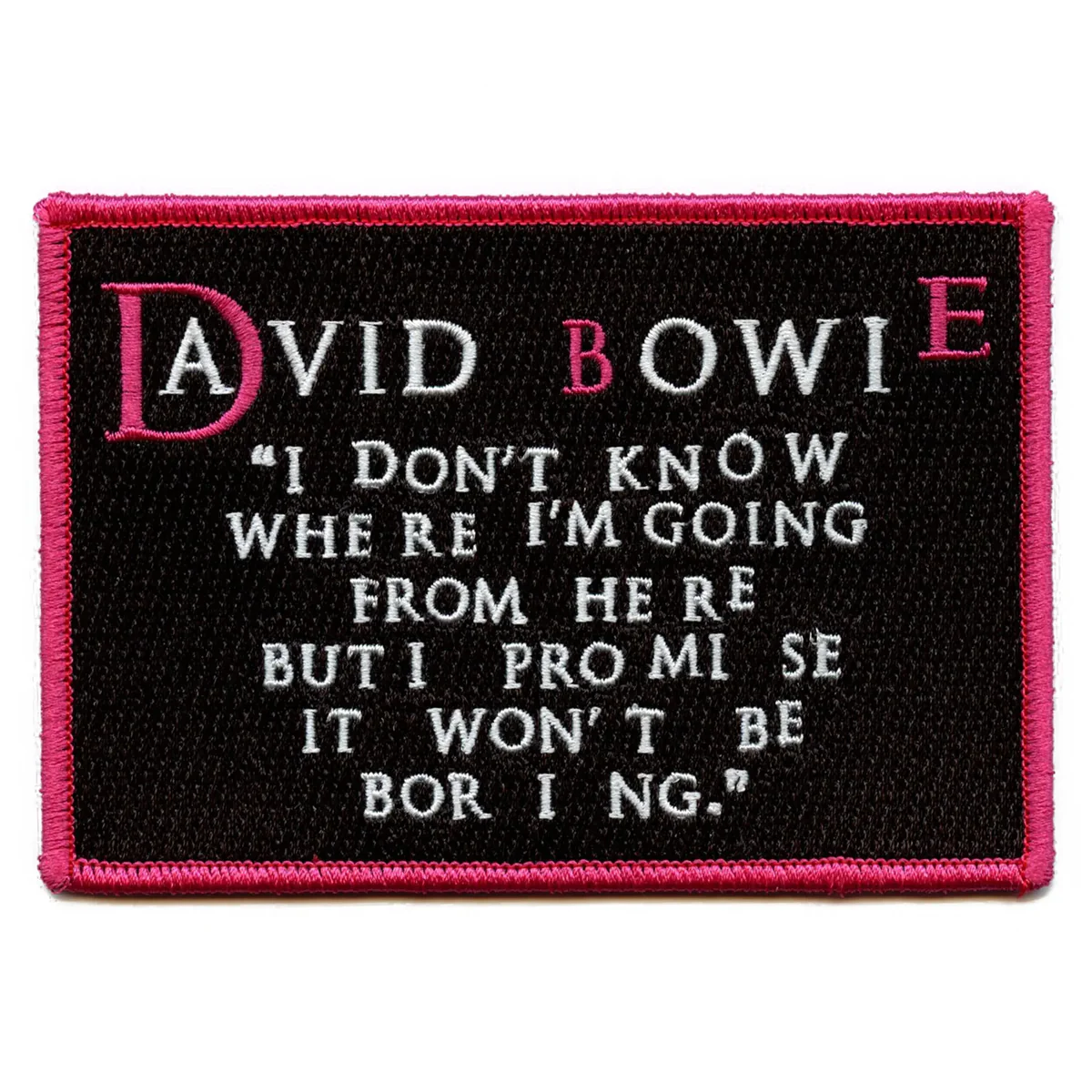 David Bowie Quote Patch