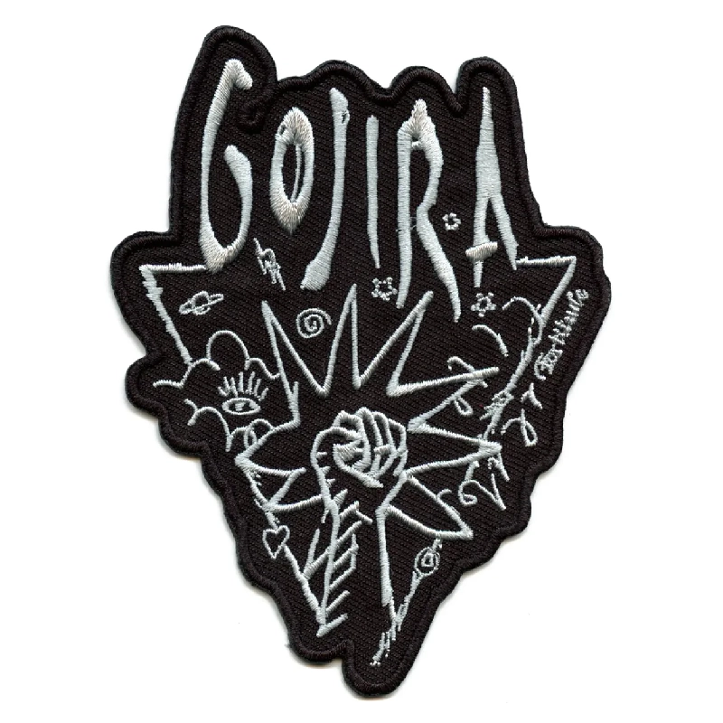 Gojira Power Glove Retro Band Patch