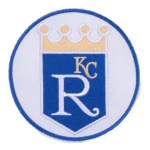 Kansas City Royals R KC Crown Round Logo Patch