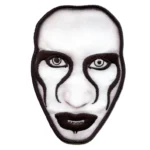 Marilyn Manson Face Rock Mask Patch